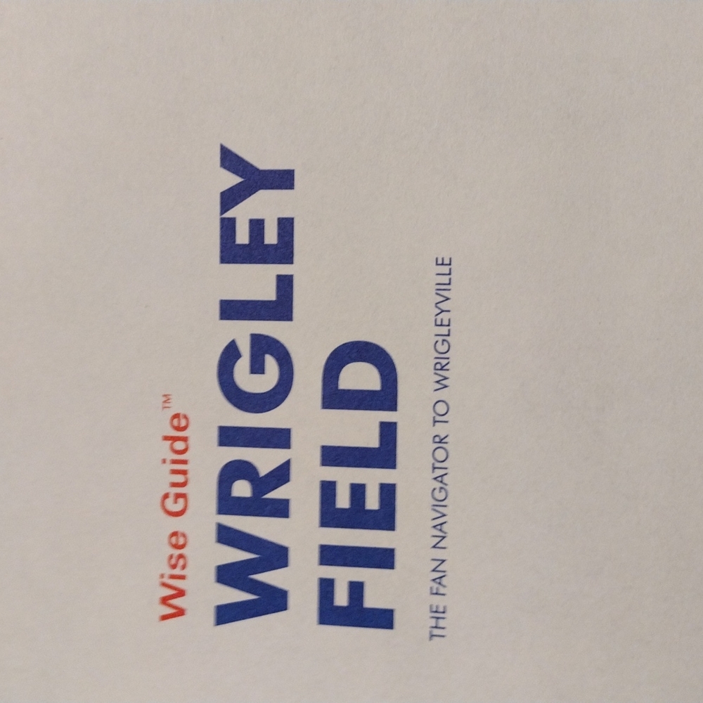 SOLD!! Gently Used Wise Guide To Wrigley Field Fan Navigator Booklet/Book! - Picture 6 of 7